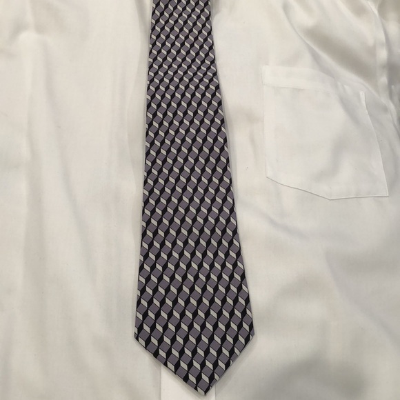 NWOT Ass’t ties. Gray, black, and white. Olive, cream,and blue. Fathers Day gift - Picture 5 of 6